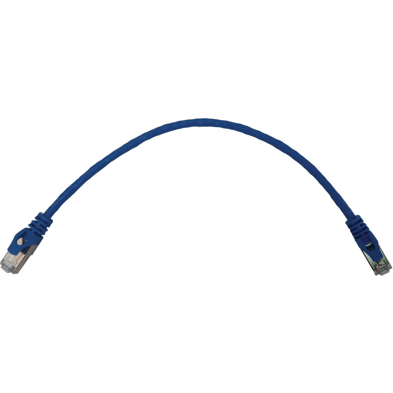 Eaton Tripp Lite Series Cat6a 10G Snagless Shielded Slim STP Ethernet Cable (RJ45 M/M), PoE, Blue, 1 ft. (0.3 m) - N262-S01-BL