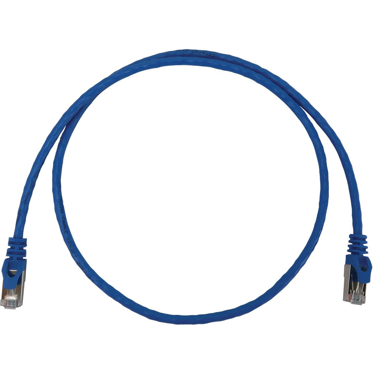 Eaton Tripp Lite Series Cat6a 10G Snagless Shielded Slim STP Ethernet Cable (RJ45 M/M), PoE, Blue, 3 ft. (0.9 m) - N262-S03-BL