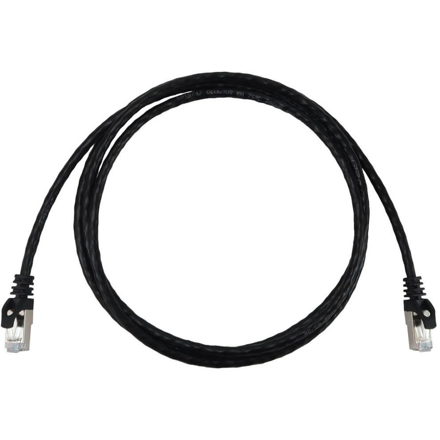 Eaton Tripp Lite Series Cat6a 10G Snagless Shielded Slim STP Ethernet Cable (RJ45 M/M), PoE, Black, 6 ft. (1.8 m) - N262-S06-BK