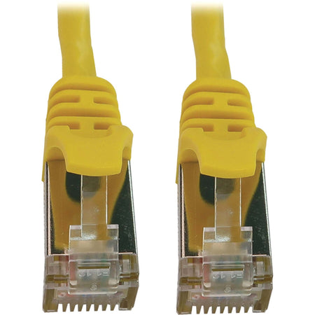 Eaton Tripp Lite Series Cat6a 10G Snagless Shielded Slim STP Ethernet Cable (RJ45 M/M), PoE, Yellow, 6 ft. (1.8 m) - N262-S06-YW