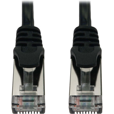 Eaton Tripp Lite Series Cat6a 10G Snagless Shielded Slim STP Ethernet Cable (RJ45 M/M), PoE, Black, 7 ft. (2.1 m) - N262-S07-BK