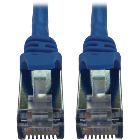 Eaton Tripp Lite Series Cat6a 10G Snagless Shielded Slim STP Ethernet Cable (RJ45 M/M), PoE, Blue, 10 ft. (3.1 m) - N262-S10-BL