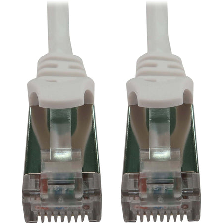 Tripp Lite by Eaton Cat6a 10G Snagless Shielded Slim STP Ethernet Cable (RJ45 M/M), PoE, White, 10 ft. (3.1 m) - N262-S10-WH