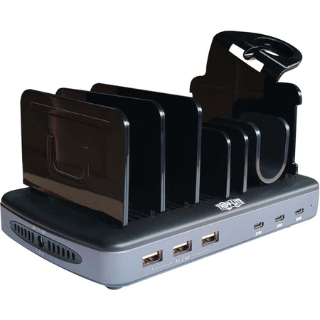 Eaton Tripp Lite Series 120W Multi-Device Charging Station - 60W USB-C, 2x 20W USB-C, and 3x USB-A Ports for Smartphone, Tablet and Apple Watch with Storage - U280-006-C3A-ST