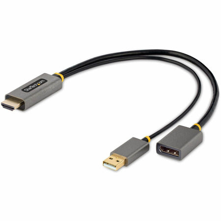 StarTech.com 1ft (30cm) HDMI to DisplayPort Adapter, 4K 60Hz HDR HDMI Source to DP Monitor, USB Bus Powered, HDMI 2.0 to DisplayPort 1.2 - 128-HDMI-DISPLAYPORT