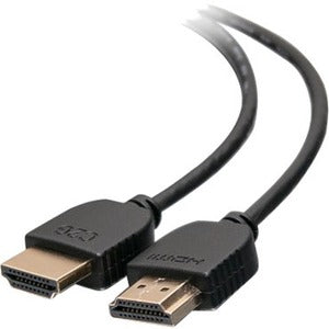 C2G 10ft Plus Series Slim Flexible HDMI Cable with Low Profile Connectors - VW-1 Rated - 1080p 60Hz - M/M - Black - C2G41398
