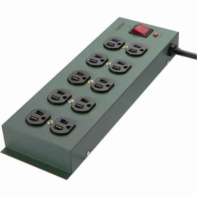 Belkin 10 Outlet Surge Protector with 15ft Power Cord - Ideal for Computers, Office Equipment - 885 Joules - 1875 Watts - F9D1000-155PK