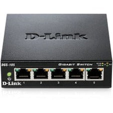 D-Link DGS-105 5 Port Gigabit Unmanaged Metal Desktop Switch - DGS-105