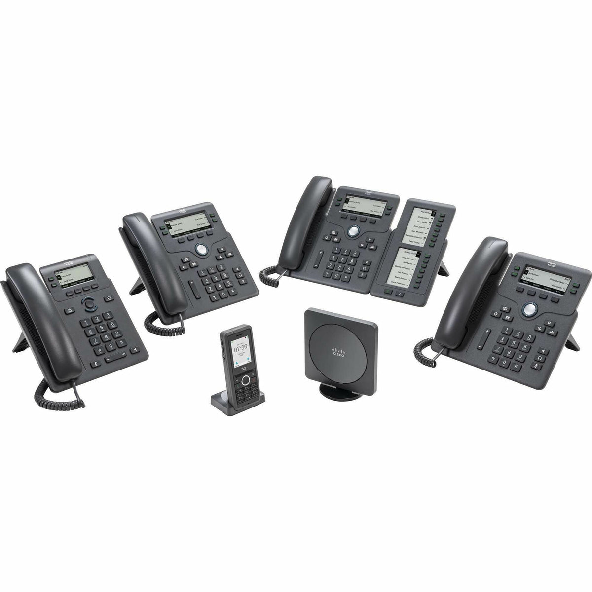 Cisco 6861 IP Phone - Refurbished - Corded - Corded/Cordless - Wi-Fi - Wall Mountable - Charcoal - CP-6861-3PWNAK9-RF