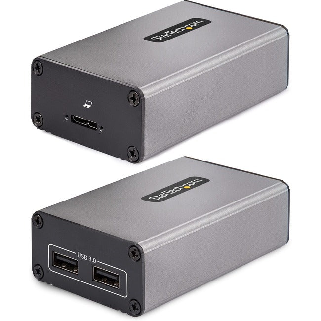 StarTech.com 2-Port USB 3.0 Extender over OM3 Multimode Fiber, LC/LC, 2x 5Gbps USB-A Hub, 350m (1150ft), Durable USB Fiber Optic Extender - F35023-USB-EXTENDER