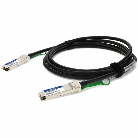 AddOn MSA and TAA Compliant 100GBase-CU QSFP28 to QSFP28 Direct Attach Cable (Passive Twinax, 2m, 30AWG, -40 to 85C) - QSFP-100G-PDAC2M-I-AO