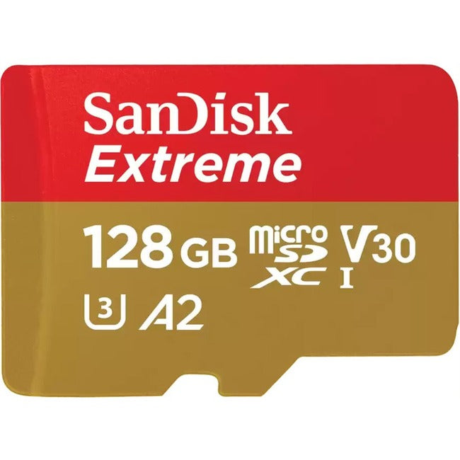 SanDisk Extreme 128 GB Class 3/UHS-I (U3) V30 microSDXC - SDSQXAA-128G-AN6MA