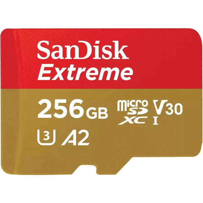 SanDisk Extreme 256 GB Class 3/UHS-I (U3) V30 microSDXC - SDSQXAV-256G-AN6MA