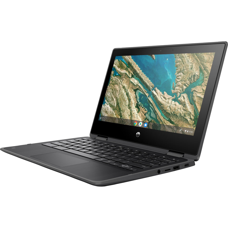 HP Chromebook x360 11 G3 EE 11" Touchscreen Convertible 2 in 1 Chromebook - HD - Intel Celeron N4120 - 8 GB - 64 GB Flash Memory - Spanish Keyboard - Chalkboard Gray - 6A2M6UP#ABA