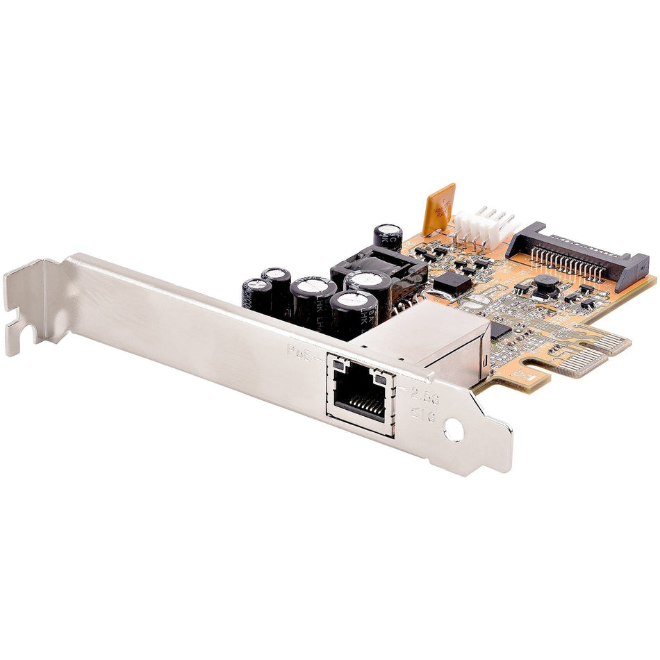 StarTech.com 1 Port 2.5Gbps PoE Network Card, PCIe Ethernet Card, 30W 802.3at PoE NIC for PC/Servers, RJ45/Network PoE LAN Adapter, NBaseT - ST1000PEXPSE