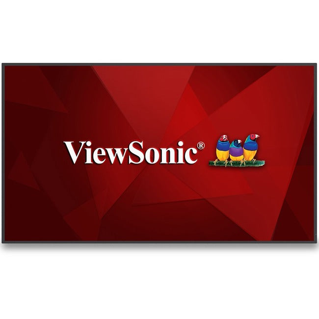 ViewSonic CDE7530 75" 4K UHD Wireless Presentation Display 24/7 Commercial Display with Portrait Landscape, HDMI, USB, USB C, Wifi/BT Slot, RJ45 and RS232 - CDE7530