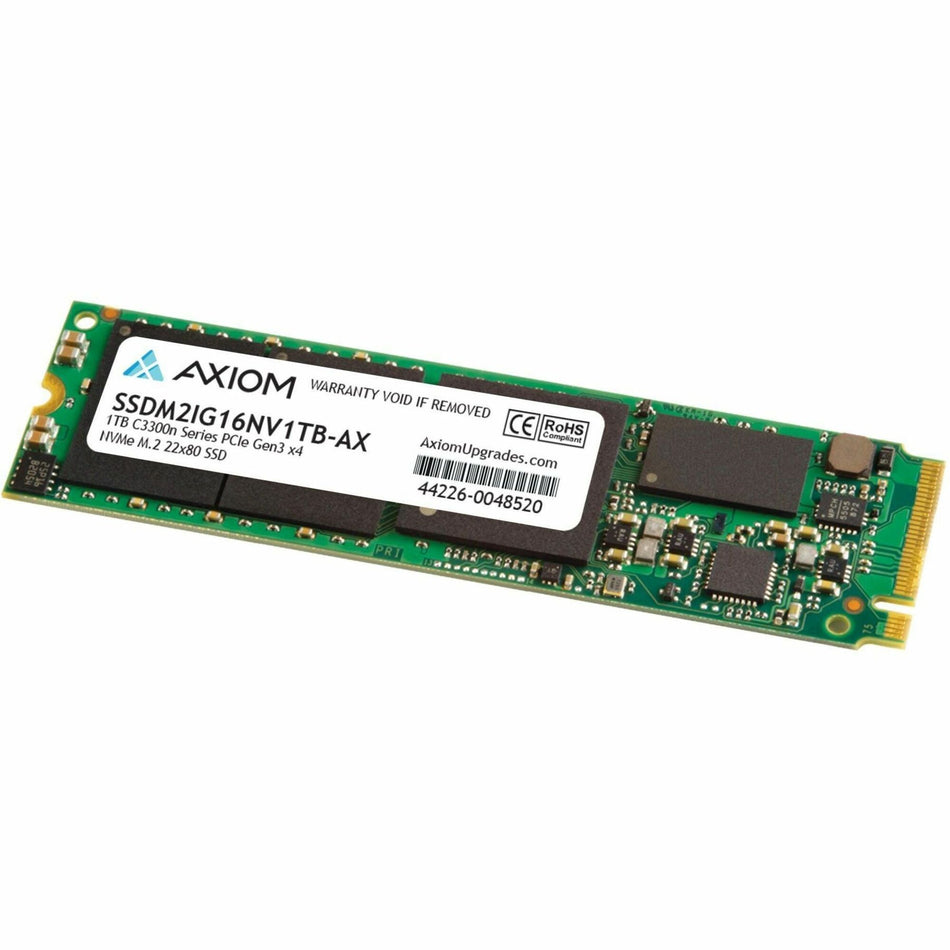 Axiom C3300n 1 TB Solid State Drive - M.2 2280 Internal - PCI Express NVMe (PCI Express NVMe 3.0 x4) - TAA Compliant - SSDM2IG16NV1TB-AX