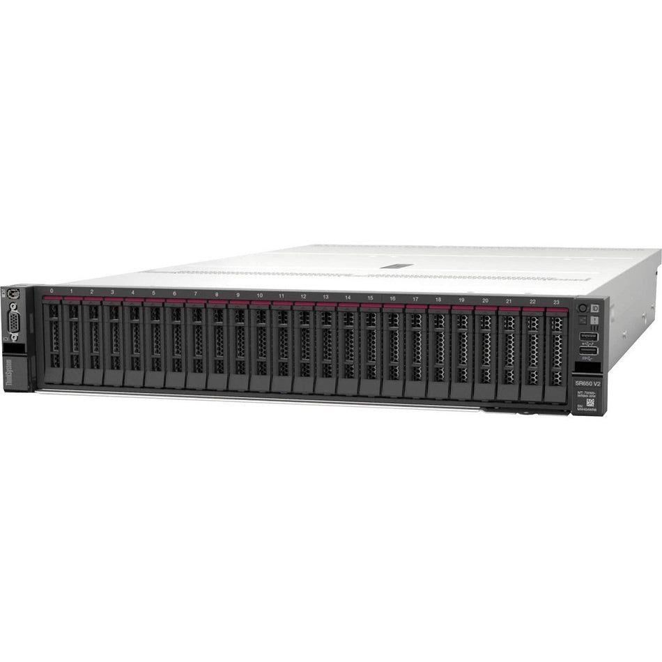 Lenovo ThinkSystem SR650 V2 7Z73A08FNA 2U Rack Server - 1 x Intel Xeon Silver 4316 2.30 GHz - 32 GB RAM - Serial ATA/600, 12Gb/s SAS Controller - 7Z73A08FNA