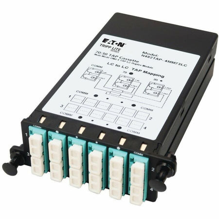 Eaton Tripp Lite Series Fiber TAP Cassette - Multimode, 4x Duplex LC, 70/30 Split - N482TAP-4MM73LC