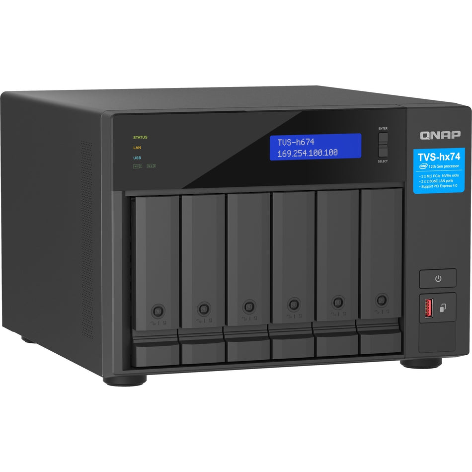 QNAP TVS-h674-i3-16G SAN/NAS Storage System - TVS-H674-I3-16G-US