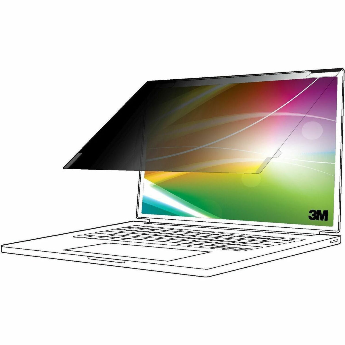 3M™ Bright Screen Privacy Filter for 13.3in Laptop, 16:10, BP133W1B - BP133W1B