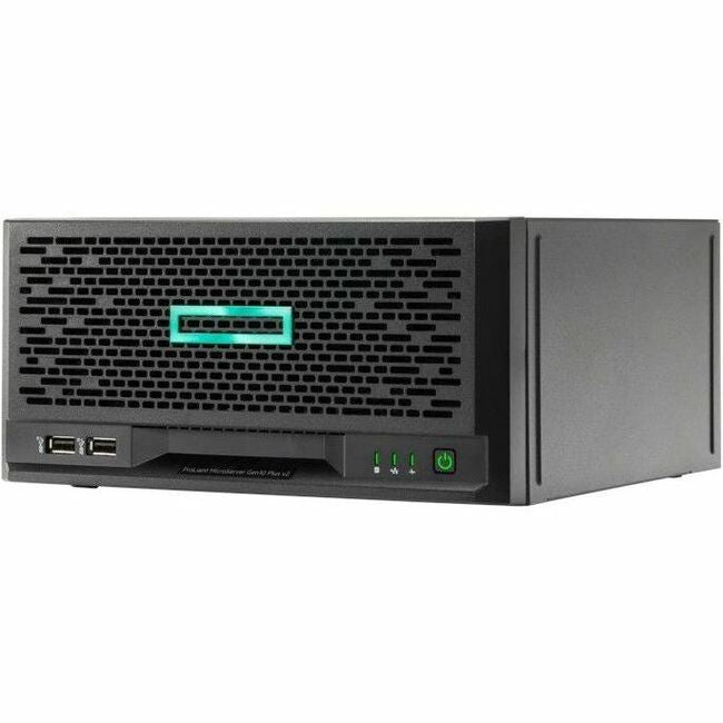 HPE ProLiant MicroServer Gen10 Plus v2 Ultra Micro Tower Server - 1 x Intel Xeon E-2314 2.80 GHz - 16 GB RAM - Serial ATA Controller - P54649-371