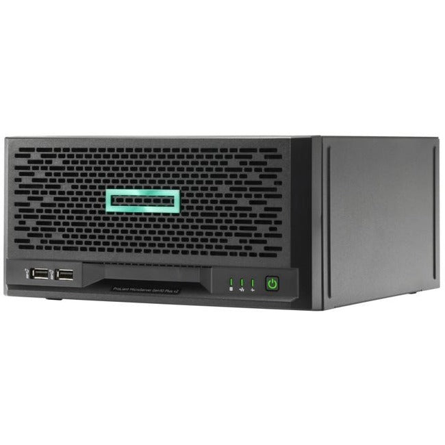 HPE ProLiant MicroServer Gen10 Plus v2 Ultra Micro Tower Server - 1 x Intel Xeon E-2314 2.80 GHz - 16 GB RAM - Serial ATA Controller - P54649-421