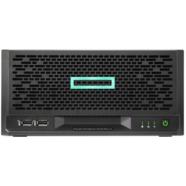 HPE ProLiant MicroServer Gen10 Plus v2 Ultra Micro Tower Server - 1 x Intel Xeon E-2314 2.80 GHz - 16 GB RAM - 1 TB HDD - (1 x 1TB) HDD Configuration - Serial ATA Controller - P54654-421