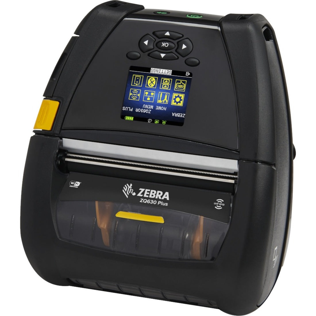 Zebra ZQ630 Plus Desktop, Industrial, Mobile Direct Thermal Printer - Monochrome - Label/Receipt Print - Bluetooth - Wireless LAN - Near Field Communication (NFC) - ZQ63-AUW2004-00