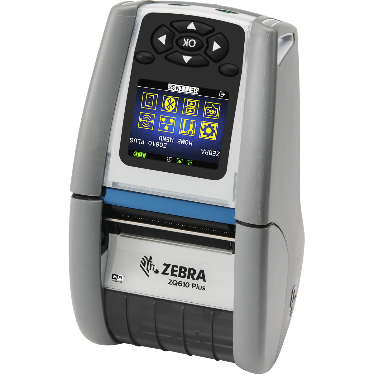 Zebra ZQ610 Plus-HC Desktop, Industrial, Mobile Direct Thermal Printer - Monochrome - Label/Receipt Print - Bluetooth - Near Field Communication (NFC) - ZQ61-HUFA004-00