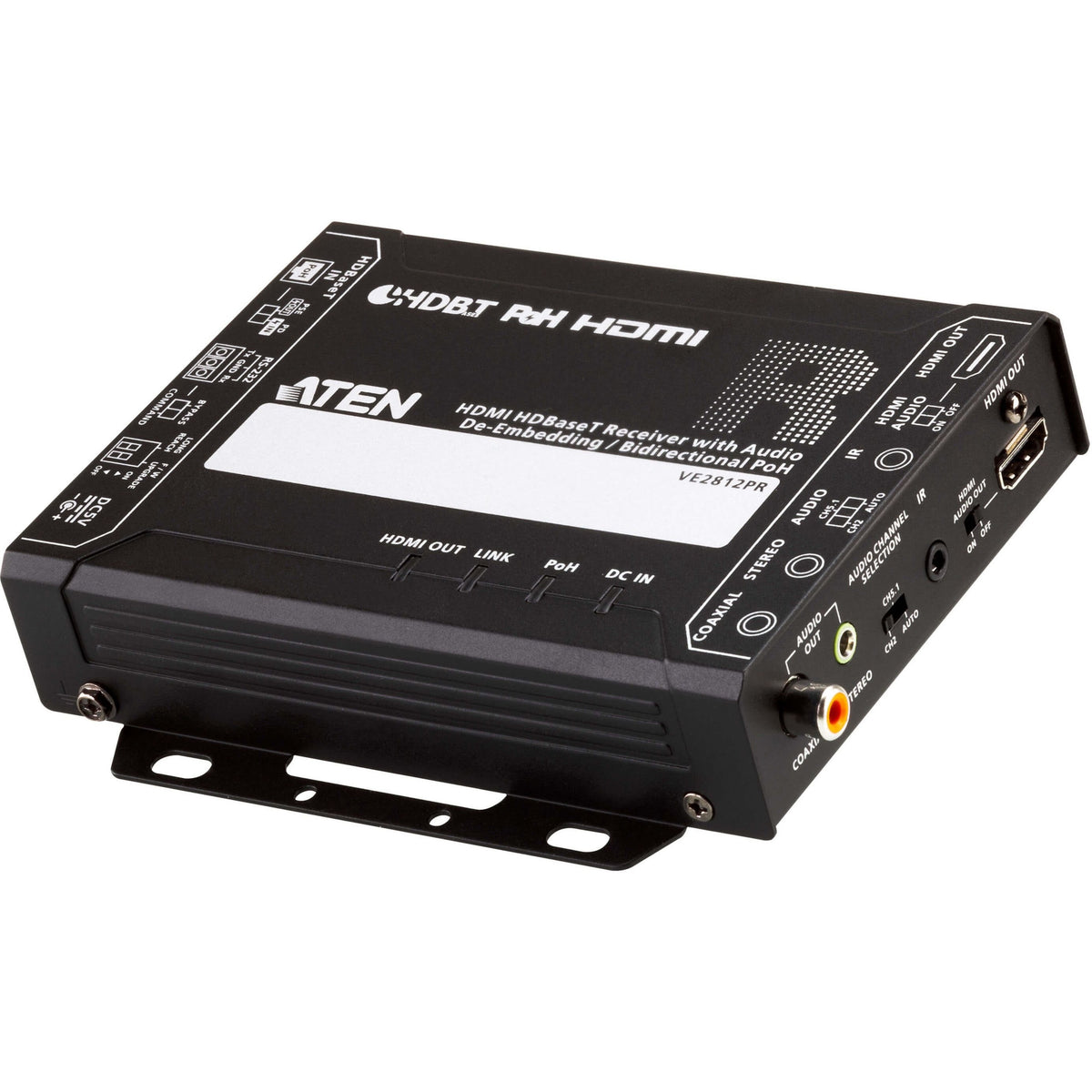 ATEN VE2812PR HDMI HDBaseT Receiver with Audio De-Embedding / Bi-directional PoH - VE2812PR