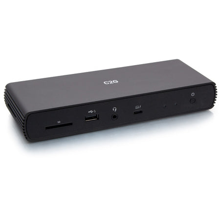 C2G Thunderbolt&trade; 4 USB-C&reg; 10-in-1 Dual Display Docking Station with Ethernet, USB, SD Card Reader, 3.5mm Audio and Power Delivery up to 90W - 4K 60Hz (TAA Compliant) - C2G54537