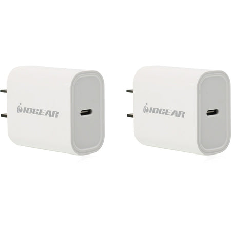 IOGEAR GearPower Compact USB-C 20W Charger 2-Pack - GPAWC20W2P