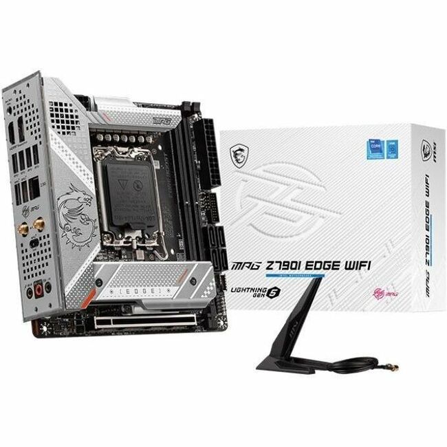 MSI MPG Z790I EDGE WIFI Gaming Desktop Motherboard - Intel Z790 Chipset - Socket LGA-1700 - Mini ITX - Z790IEDGE