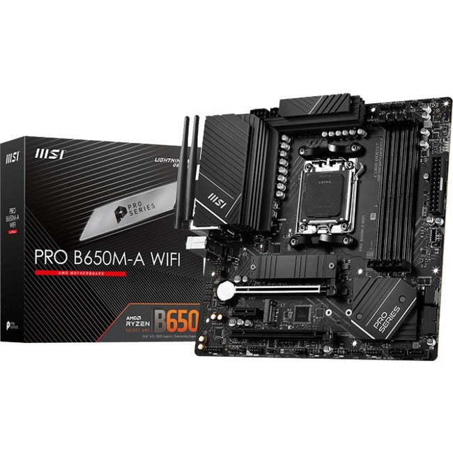 MSI MAG B650 TOMAHAWK WIFI Gaming Desktop Motherboard - AMD B650 Chipset - Socket AM5 - ATX - B650TOMAHAWKWIFI