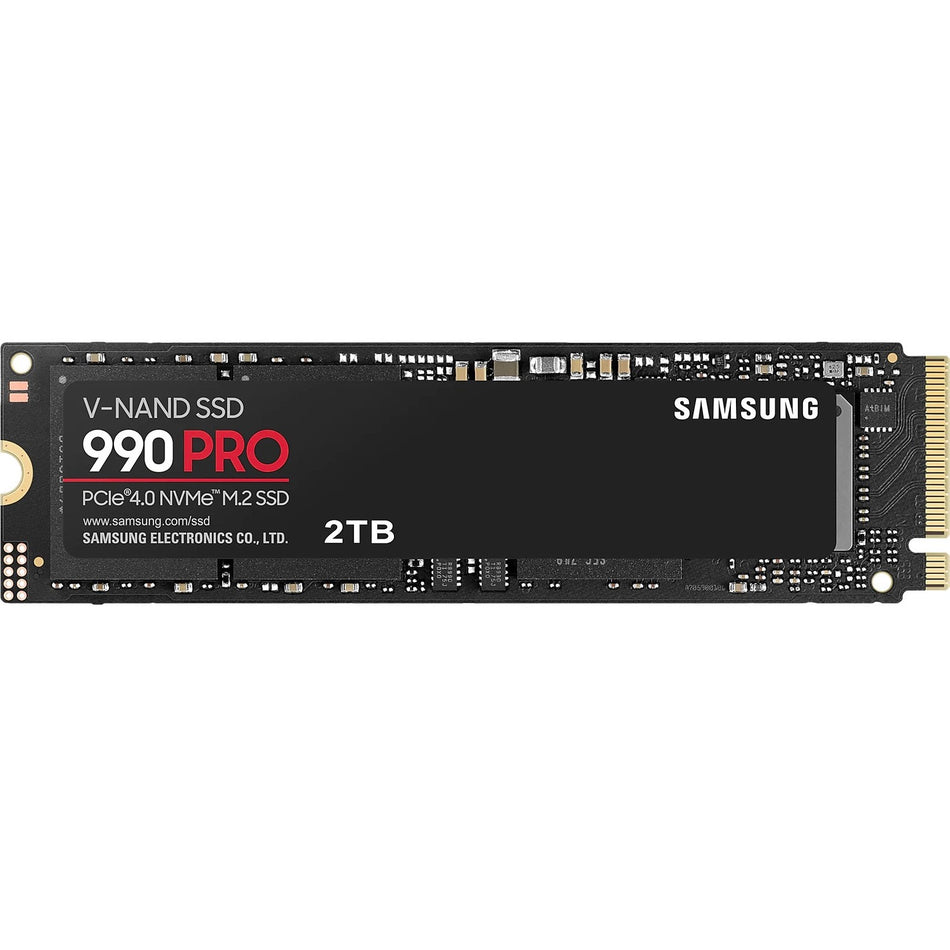 Samsung 990 PRO MZ-V9P2T0B/AM 2 TB Solid State Drive - M.2 2280 Internal - PCI Express NVMe (PCI Express NVMe 4.0 x4) - MZ-V9P2T0B/AM