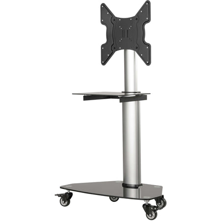 Eaton Tripp Lite Series Premier Rolling TV Cart for 32" to 55" Displays, Black Glass Base and Shelf, Locking Casters - DMCS3255SG62