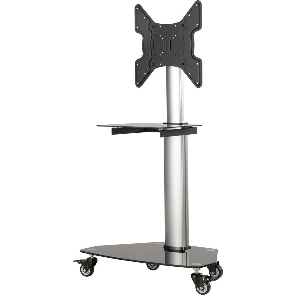 Eaton Tripp Lite Series Premier Rolling TV Cart for 32" to 55" Displays, Black Glass Base and Shelf, Locking Casters - DMCS3255SG62