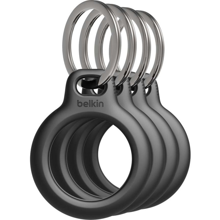 Belkin Secure Holder with Key Ring for AirTag 4-Pack - MSC001BTBK