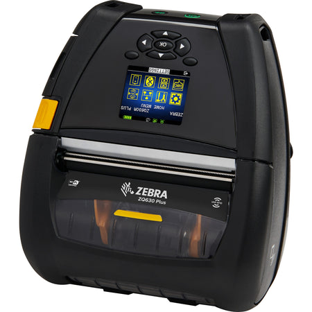 Zebra ZQ630 Plus Desktop, Industrial, Mobile Direct Thermal Printer - Monochrome - Label/Receipt Print - Bluetooth - Wireless LAN - Near Field Communication (NFC) - RFID - ZQ63-AUWA004-00