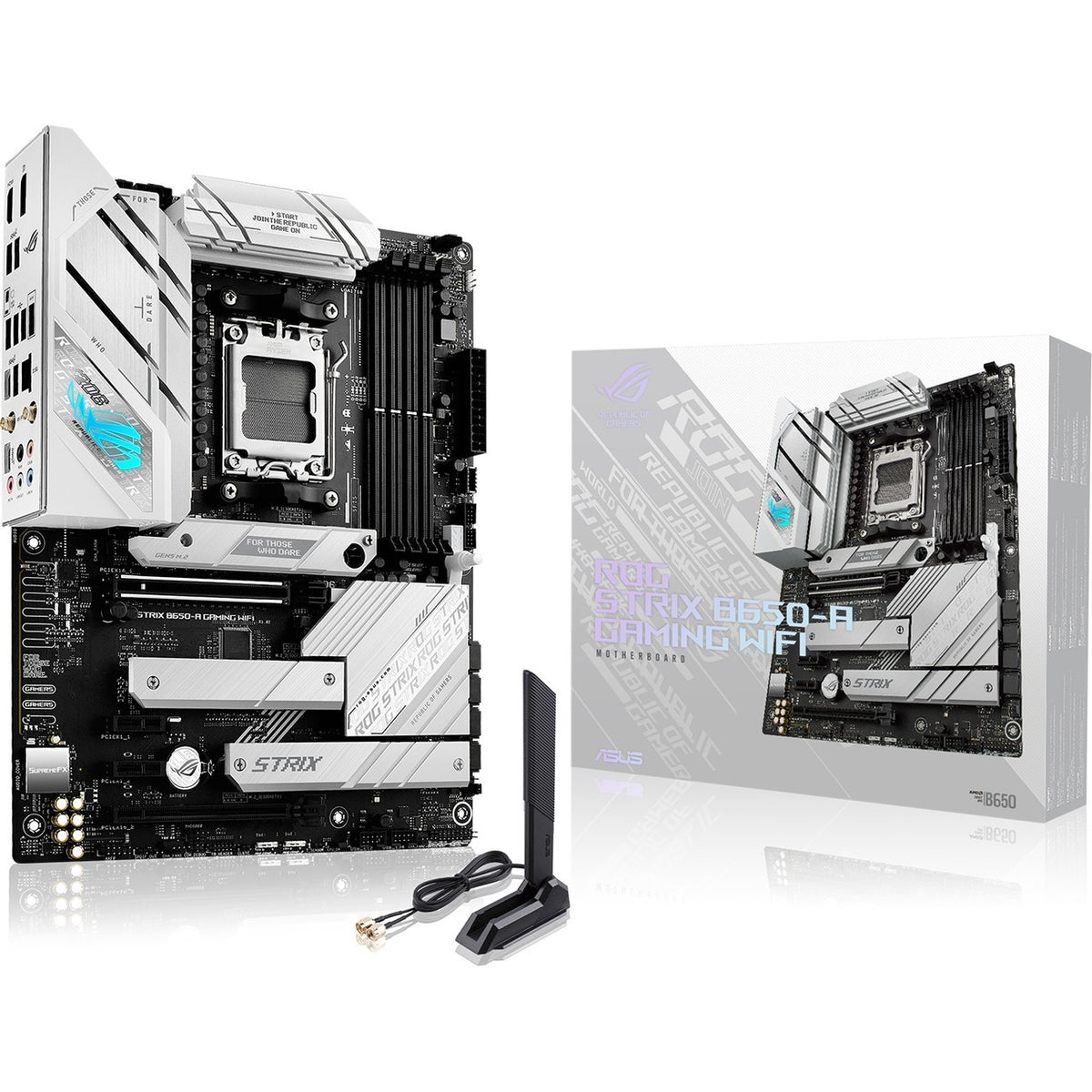 Asus ROG Strix B650-A GAMING WIFI Gaming Desktop Motherboard - AMD B650 Chipset - Socket AM5 - ATX - ROG STRIX B650-A GAMING WIFI