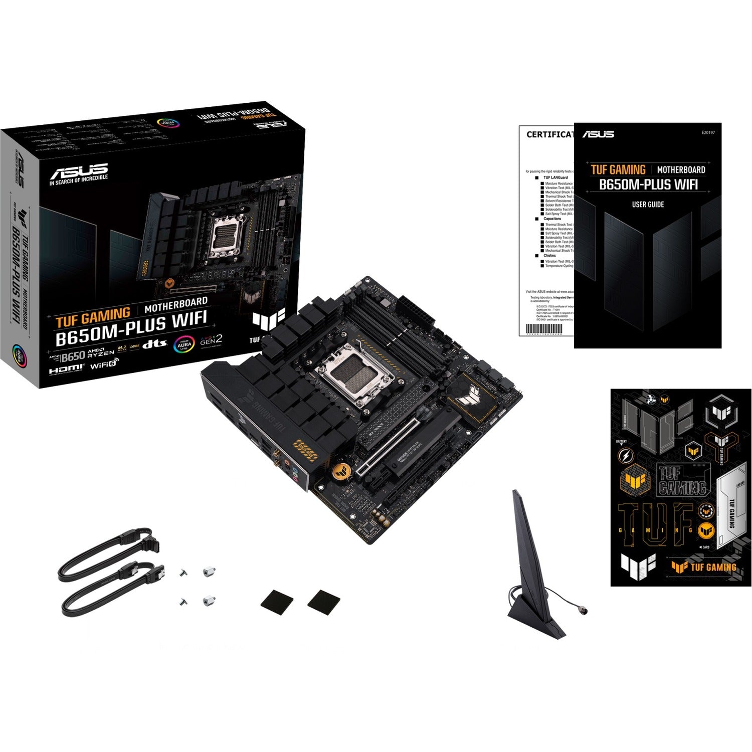 TUF GAMING B650M-PLUS WIFI Gaming Desktop Motherboard - AMD B650 Chipset - Socket AM5 - Micro ATX - TUF GAMING B650M-PLUS WIFI