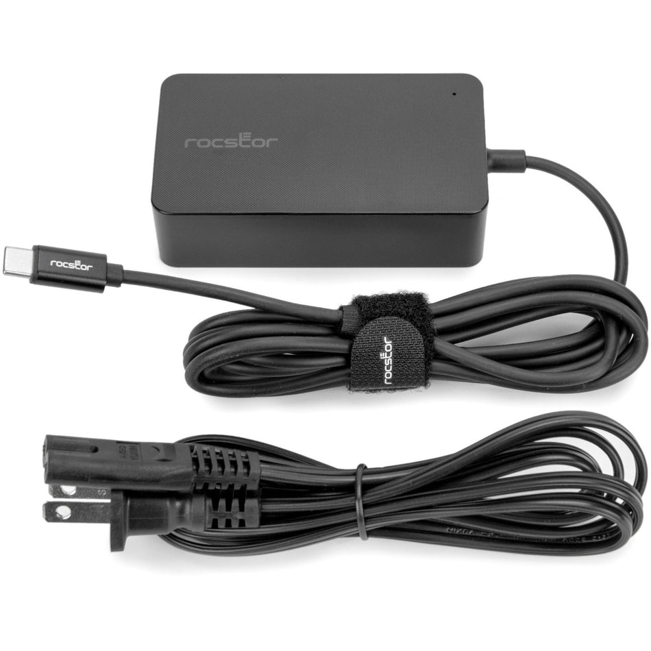 Rocstor 65W Smart USB-C Laptop Power Adapter Charger - Y10A273-B1