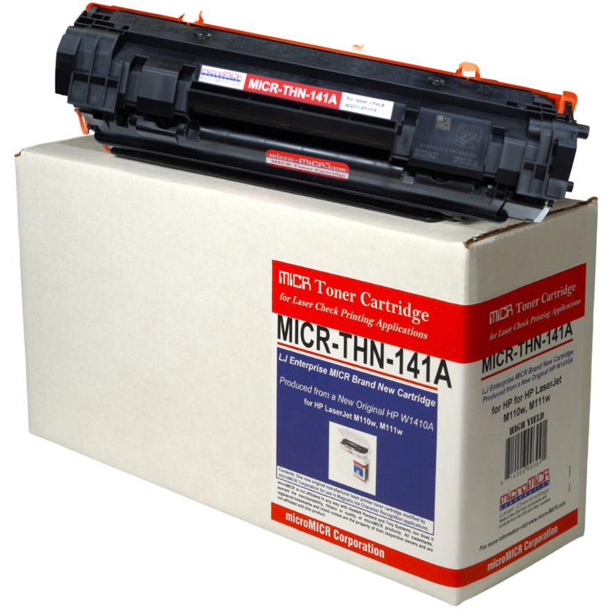 microMICR MICR Standard Yield Laser Toner Cartridge 141A (W1480A) - Black - 1 Each - MICR-THN-141A