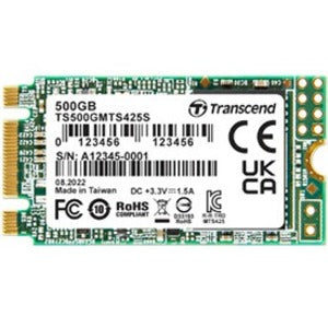 Transcend MTS425S 500 GB Solid State Drive - M.2 2242 Internal - SATA (SATA/600) - TS500GMTS425S