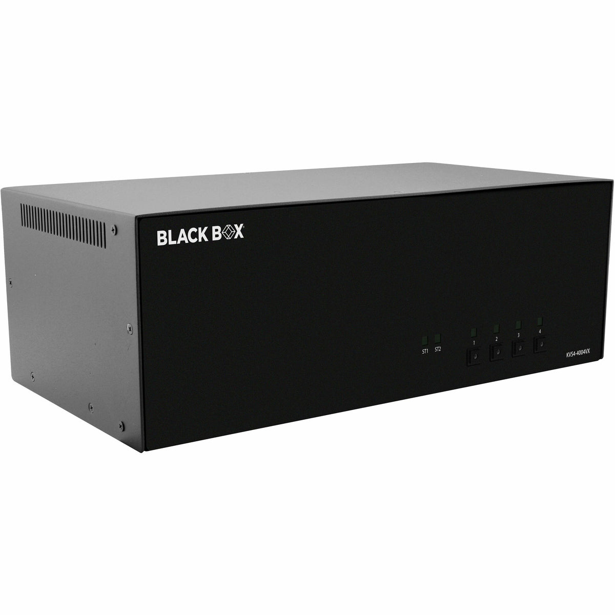 Black Box KVM Switch, NIAP 4.0 Certified - 4-Port, Quad-Monitor, DisplayPort, CAC - KVS4-4004VX