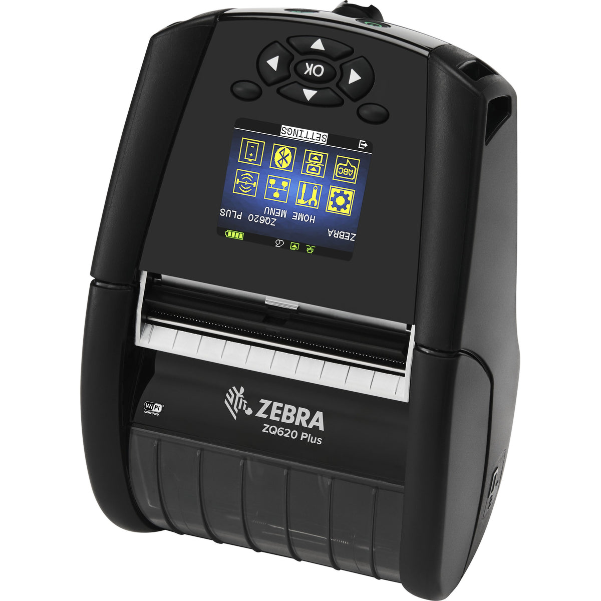 Zebra ZQ620 Plus Desktop, Industrial, Mobile Direct Thermal Printer - Monochrome - Label/Receipt Print - Bluetooth - Wireless LAN - Near Field Communication (NFC) - ZQ62-AUWA004-00