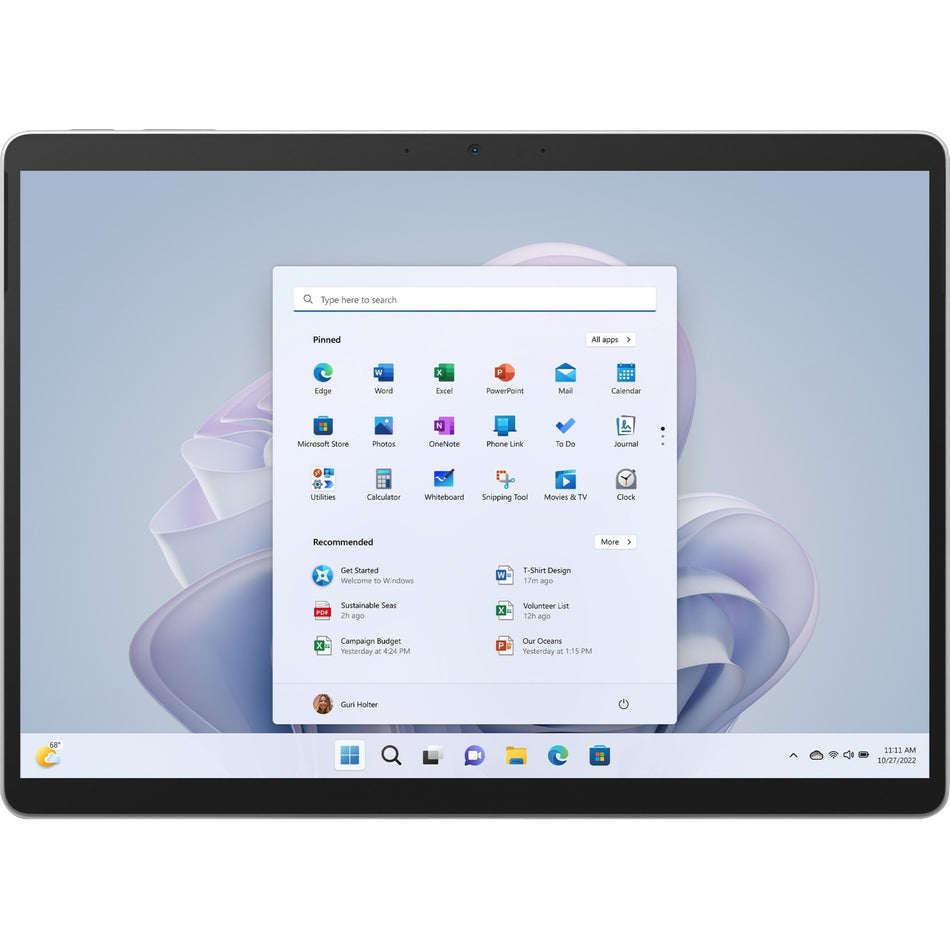 Microsoft Surface Pro 9 Tablet - 13" - 32 GB - 1 TB SSD - Windows 11 Pro - Platinum - TAA Compliant - QMG-00001