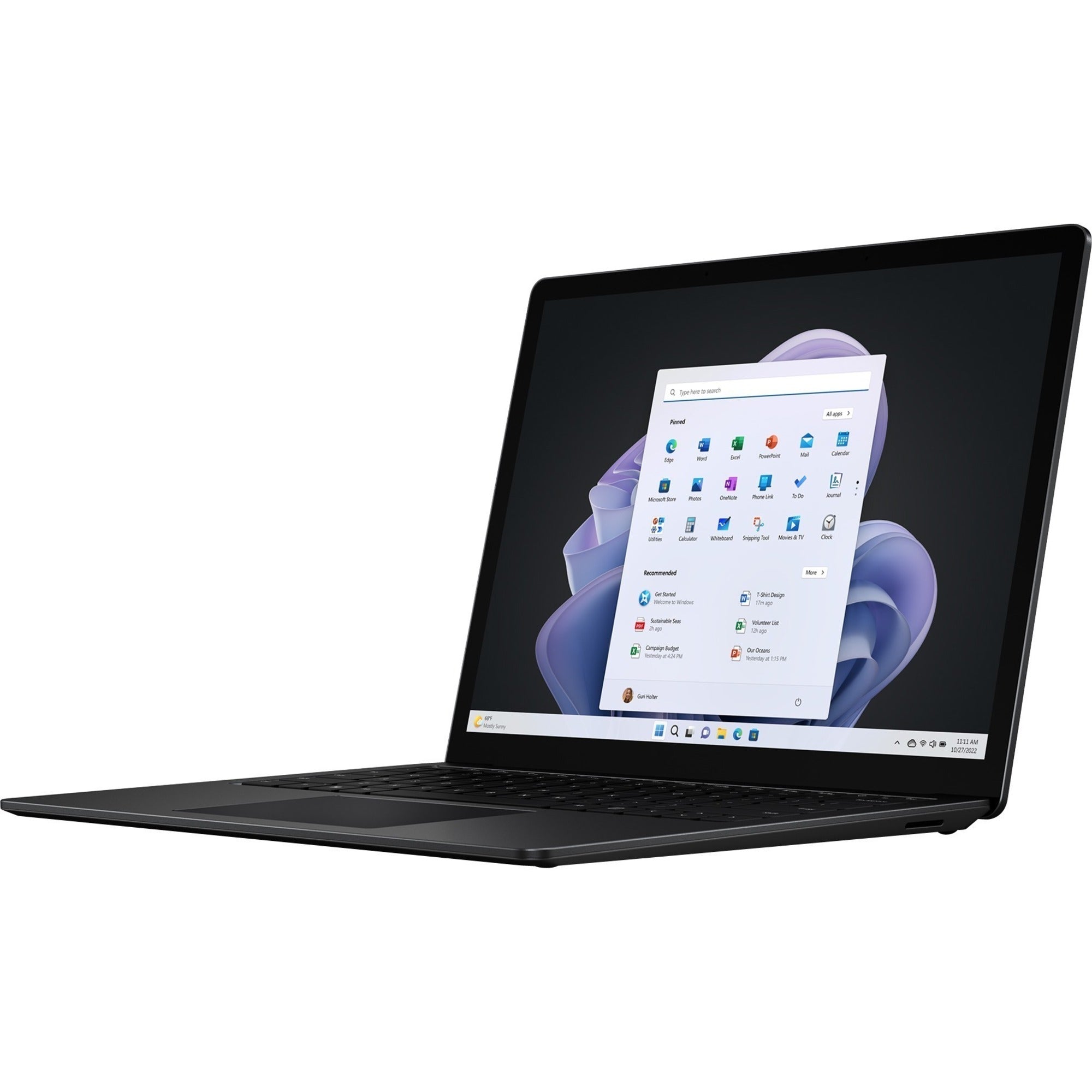 Microsoft Surface Laptop 5 15" Touchscreen Notebook - 2496 x 1664 - Intel Core i7 12th Gen i7-1265U - Intel Evo Platform - 8 GB Total RAM - 512 GB SSD - Matte Black - RFI-00024