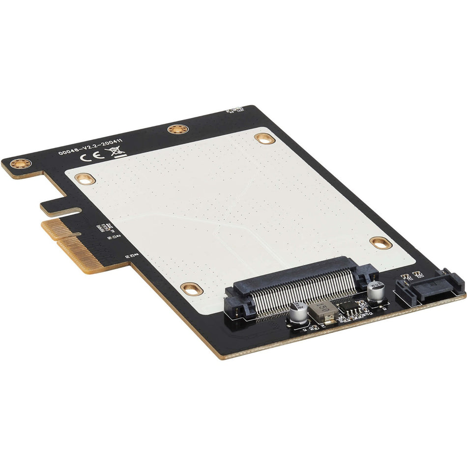 Eaton Tripp Lite Series U.2 to PCIe Adapter for 2.5" NVMe U.2 SSD, SFF-8639, PCI Express (x4) Card - PCE-U2-PX4
